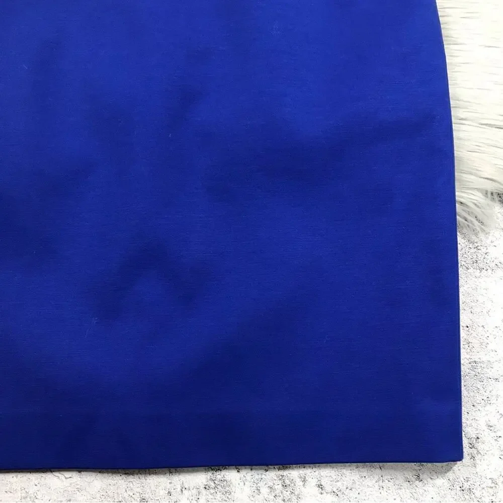TAHARI Royal Blue Selena Pencil Skirt Elastic V Back Panel Women’s Size 6